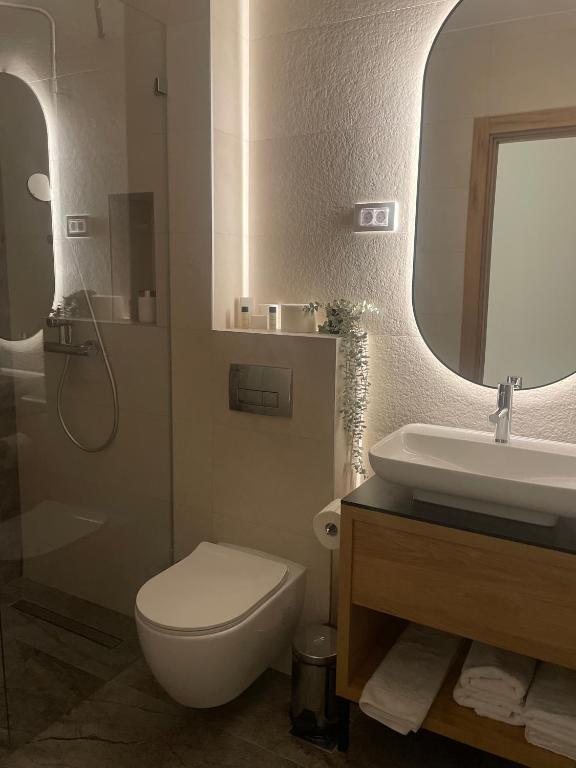 Moderno kupatilo u apartmanu vinarije Bjelica